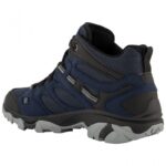 ⁦Hi-Tec Ravus Vent Lite Mid Wp Shoes  حذاء هاي-تيك رافوس فينت لايت ميد وتر بروف المضاد للماء لون أسود وكحلي⁩ - الصورة ⁦2⁩