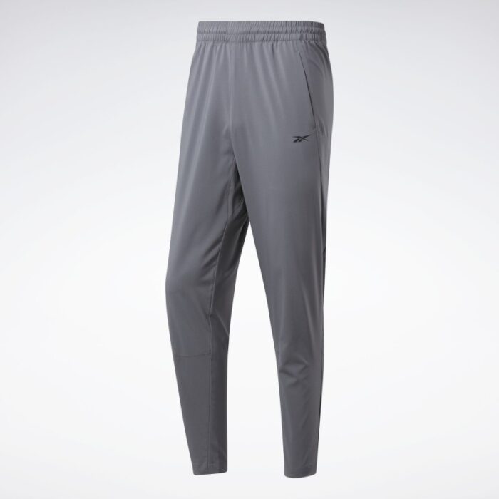 ⁦بنطلون ريبوك وورك ريدي ترك للرجال لون رمادي - Reebok Men's Workout Ready Track Pants – Grey⁩ - الصورة ⁦2⁩