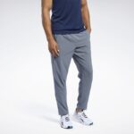 ⁦بنطلون ريبوك وورك ريدي ترك للرجال لون رمادي - Reebok Men's Workout Ready Track Pants – Grey⁩ - الصورة ⁦8⁩