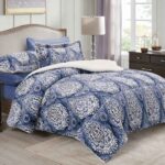 طقم غطاء تخت 6 قطع مجوز MARAKESH BLUE FLOWER WINTER 260X240 CM