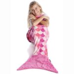 ⁦ذيل حورية البحر للأطفال فلانيل 1194 SIRENA KIDS PINK⁩ - الصورة ⁦2⁩