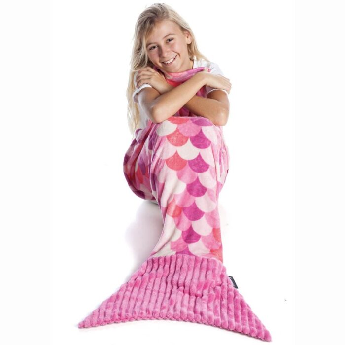 ⁦ذيل حورية البحر للأطفال فلانيل 1194 SIRENA KIDS PINK⁩ - الصورة ⁦2⁩