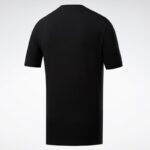 ⁦تيشيرت ريبوك كلاسيك لينر للرجال لون أسود - Reebok Men's Classics Linear T-Shirt- Black⁩ - الصورة ⁦2⁩