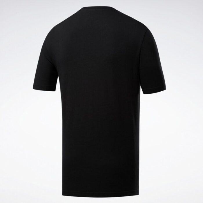 ⁦تيشيرت ريبوك كلاسيك لينر للرجال لون أسود - Reebok Men's Classics Linear T-Shirt- Black⁩ - الصورة ⁦2⁩