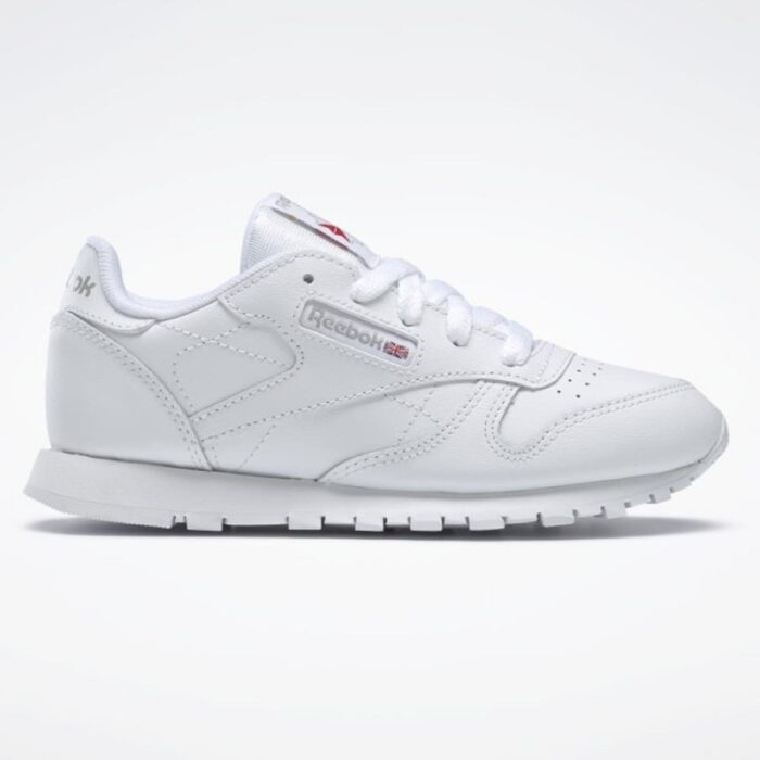 ⁦Reebok Unisex' Classic Leather Shoes - White- حذاء ريبوك كلاسيك جلدي للجنسين لون أبيض⁩ - الصورة ⁦2⁩