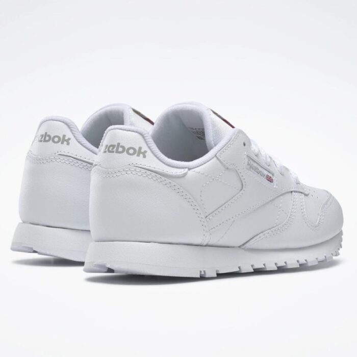 ⁦Reebok Unisex' Classic Leather Shoes - White- حذاء ريبوك كلاسيك جلدي للجنسين لون أبيض⁩ - الصورة ⁦4⁩