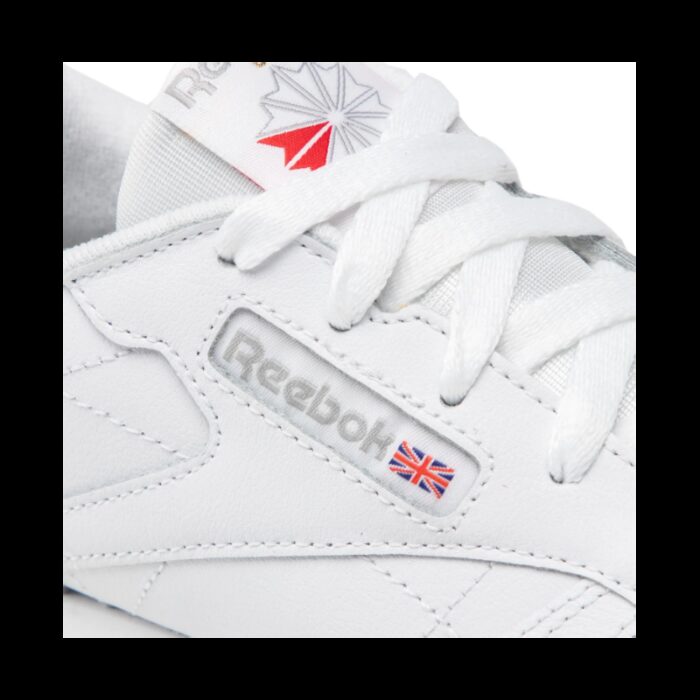 ⁦Reebok Unisex' Classic Leather Shoes - White- حذاء ريبوك كلاسيك جلدي للجنسين لون أبيض⁩ - الصورة ⁦7⁩