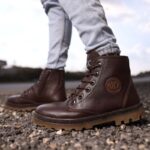 حذاء جلد شبابي من Rock