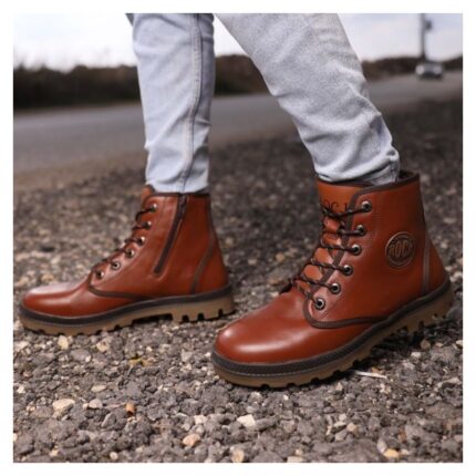 حذاء جلد شبابي من Rock