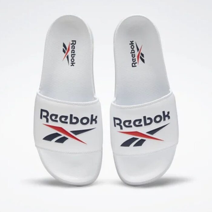 ⁦Reebok Unisex Classic Slides - White- شبشب ريبوك كلاسيك للجنسين لون أبيض⁩ - الصورة ⁦4⁩