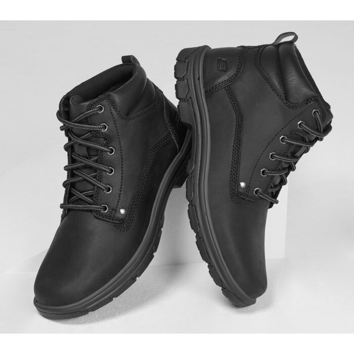 ⁦حذاء سكيتشرز ريلاكس فيت: سيجمينت جارنت للرجال لون أسود- Skechers Men's Relaxed Fit: Segment - Garnet Shoes⁩ - الصورة ⁦6⁩