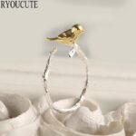 ⁦خاتم فضة 925 على شكل عصفور⁩ - الصورة ⁦3⁩