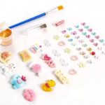 دعسة ذكريات للاطفال مع حروف وارقام لكتابة الاسم والعمر - زهري