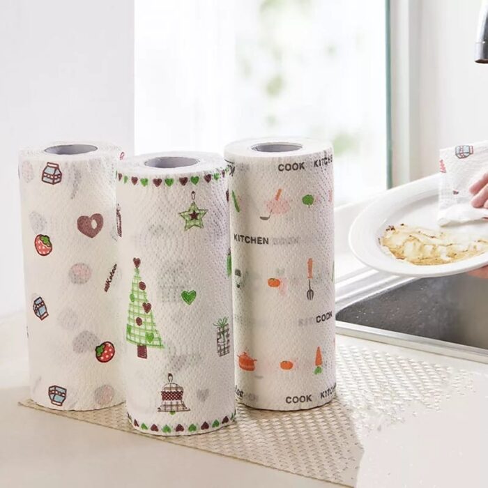 ⁦رول محارم متعدد الاستعمال 60 قطعة⁩ - الصورة ⁦5⁩