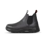 بسطار العمل شبابي مصنوع من الجلد الصناعي الأملس المقاوم للصدمات