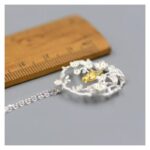 ⁦سنسال فضة 925 مع تعليقة عش عصفور⁩ - الصورة ⁦5⁩