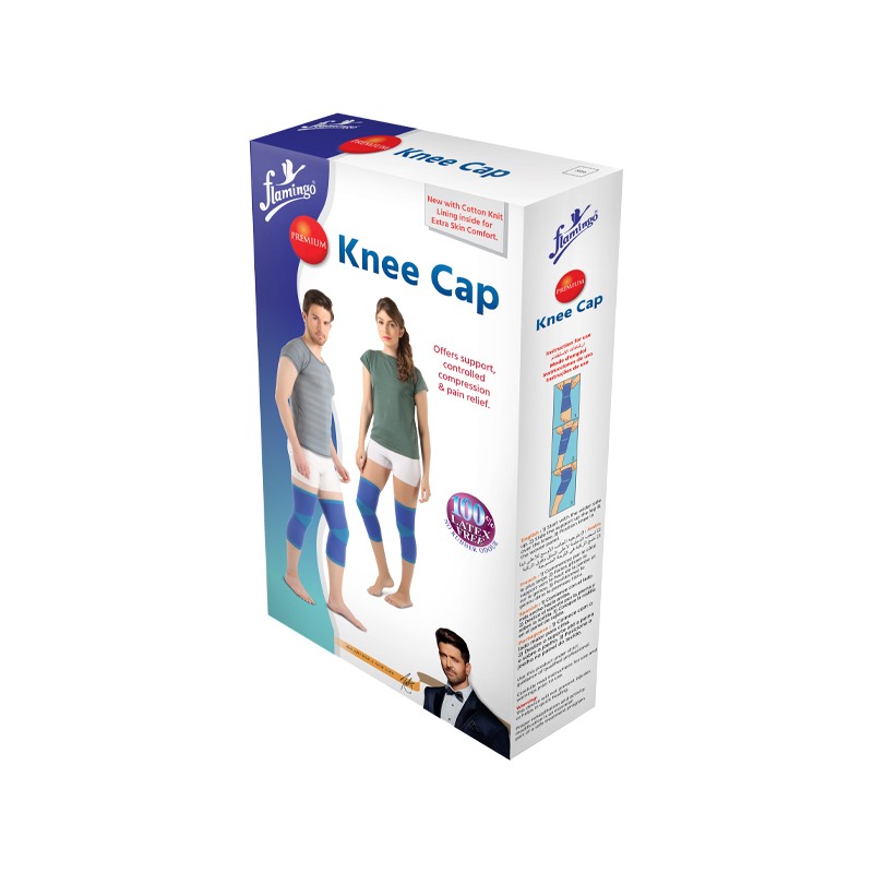 ⁦Flamingo Premium Knee Cap- Pair Small OC2127⁩ - الصورة ⁦1⁩
