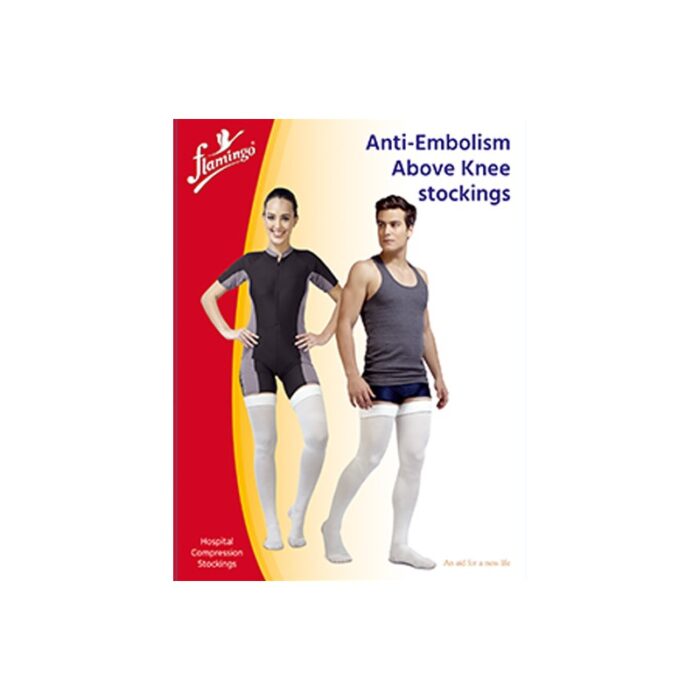 ⁦Flamingo Anti Embolism Stock. Above Knee⁩ - الصورة ⁦2⁩