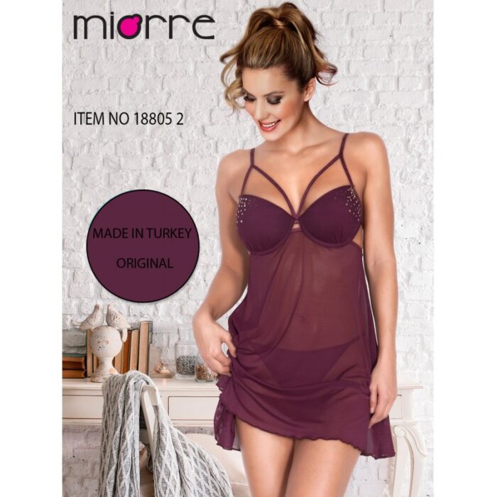 1027863_67db38d6017e2 قميص نوم ستاتي تركي Miorre - الصورة 1