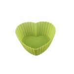 ⁦كب كيك سيليكون بتصميم قلب 6 قطع - حسب اللون المتوفر في المخازن⁩ - الصورة ⁦2⁩