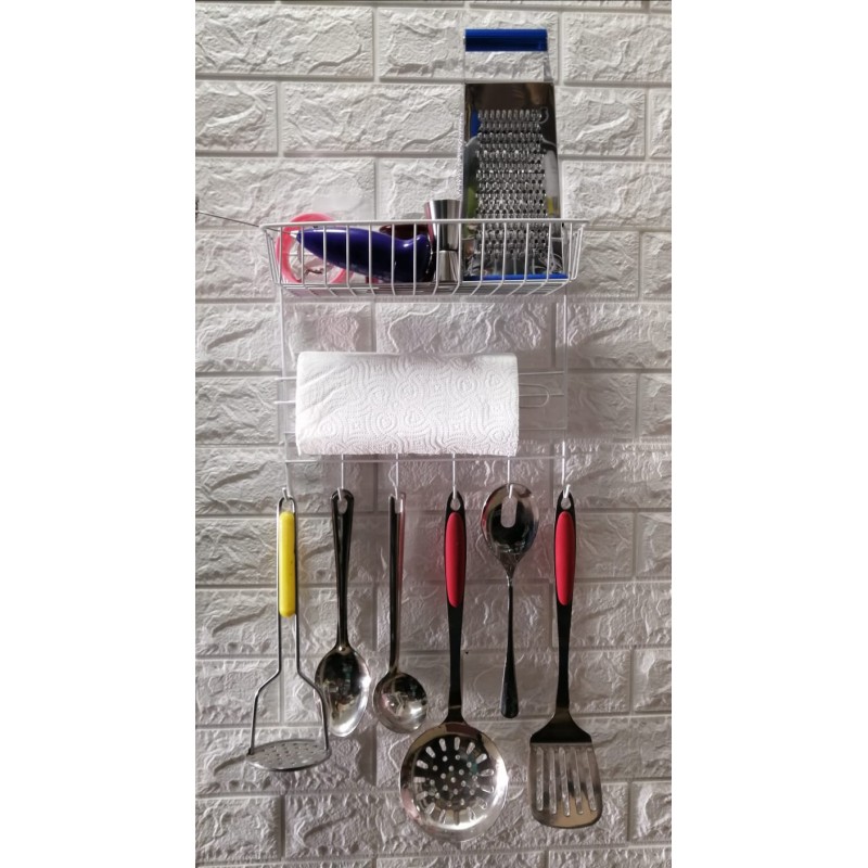 ⁦ستاند مطبخ تعليق محارم علب مغارف⁩ - الصورة ⁦1⁩