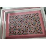 طقم صواني قطعتين مغربي زهري