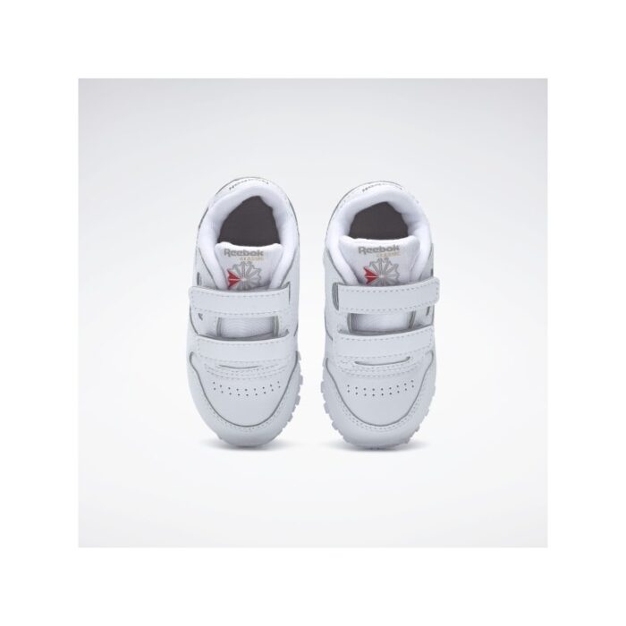 ⁦Reebok Mens' Classic Leather Shoes- حذاء ريبوك كلاسيك ليذر للأطفال للجنسين لون أبيض⁩ - الصورة ⁦2⁩