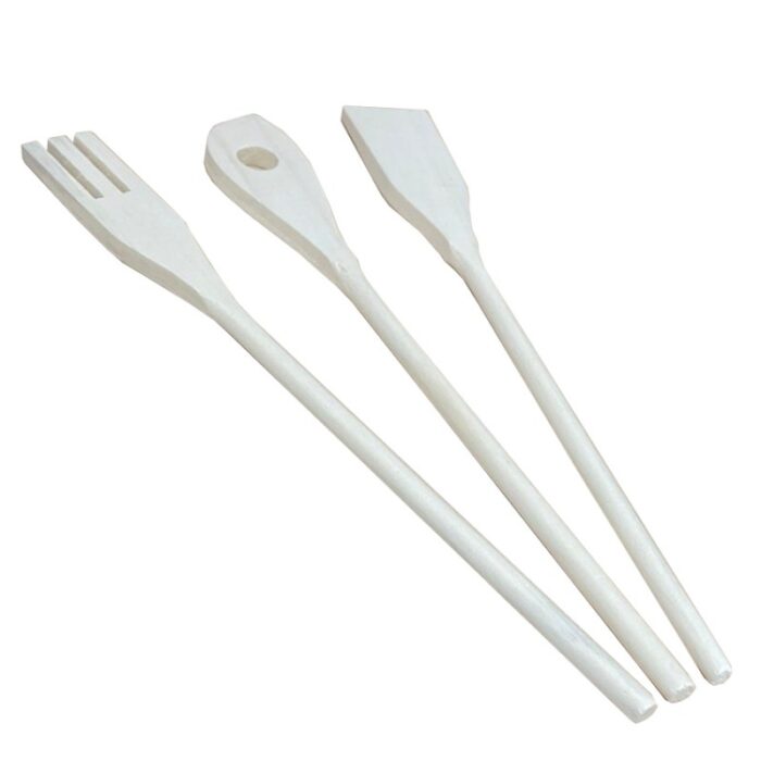 1029340_67db3bb869d77 طقم مغارف خشب طبيعي 3 قطع - الصورة 1