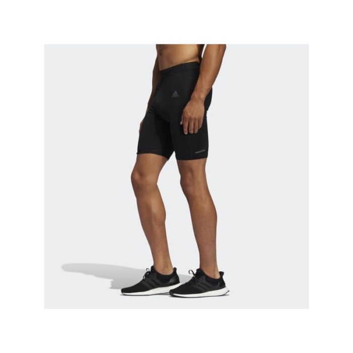 ⁦adidas OWN THE RUN SHORT TIGHTS - Black⁩ - الصورة ⁦5⁩