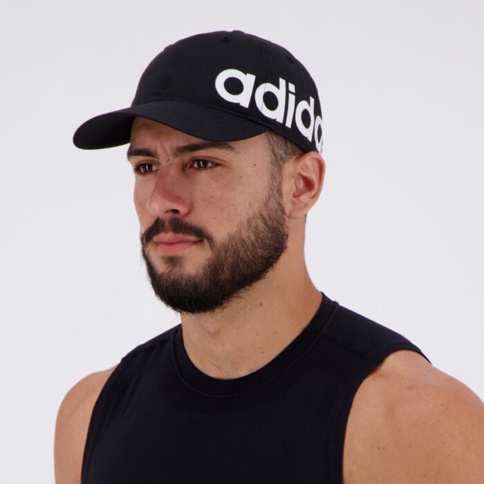⁦adidas Baseball Bold Cap - Black  - طاقية اديداس بيسبول بولد للجنسين لون أسود⁩ - الصورة ⁦4⁩