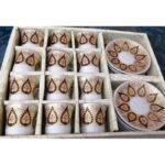 طقم فناجين مذهب 12+12