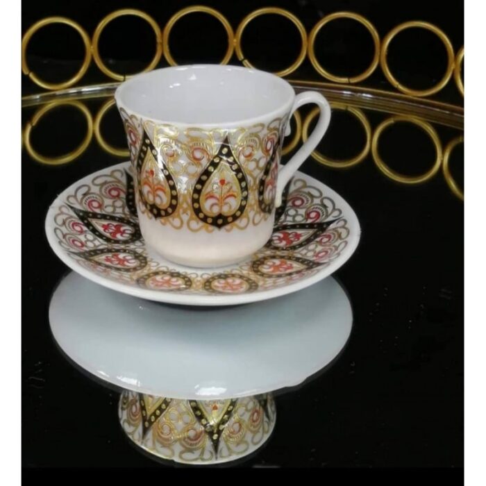 ⁦طقم فناجين مذهب 12+12⁩ - الصورة ⁦2⁩