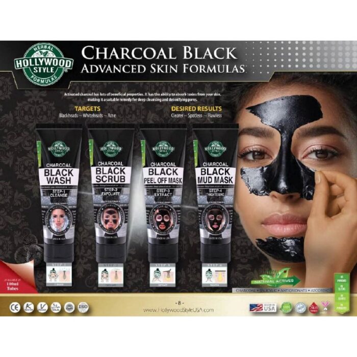 ⁦Charcoal Black Peel Off Mask Step 3 Extract من Hollywood⁩ - الصورة ⁦6⁩