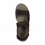 ⁦Skechers Mens' Relaxed Fit: Tresmen - Garo Sandal- صندل سكيتشرز ريلاكس فيت للرجال لون بني محروق ‏⁩ - الصورة ⁦2⁩