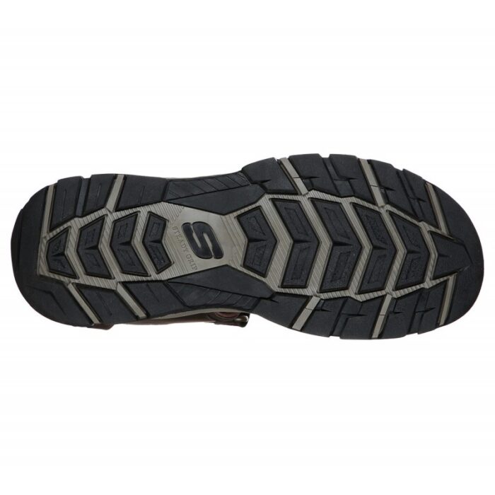 ⁦Skechers Mens' Relaxed Fit: Tresmen - Garo Sandal- صندل سكيتشرز ريلاكس فيت للرجال لون بني محروق ‏⁩ - الصورة ⁦3⁩