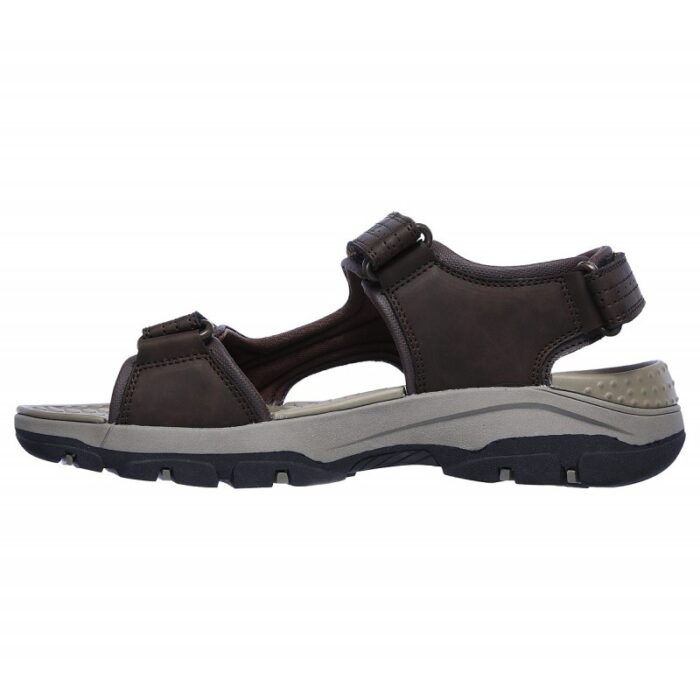 ⁦Skechers Mens' Relaxed Fit: Tresmen - Garo Sandal- صندل سكيتشرز ريلاكس فيت للرجال لون بني محروق ‏⁩ - الصورة ⁦4⁩