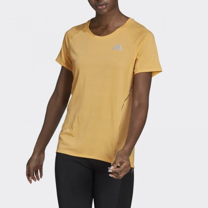 10298527_67db3ee6ddfc6 adidas Women's Adi Runner Tee T-Shirt- تيشيرت اديداس راننر للنساء لون أصفر - الصورة 1