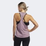 ⁦adidas Womens' Tank Top - Purple- توب تانك اديداس للنساء لون بنفسجي⁩ - الصورة ⁦3⁩