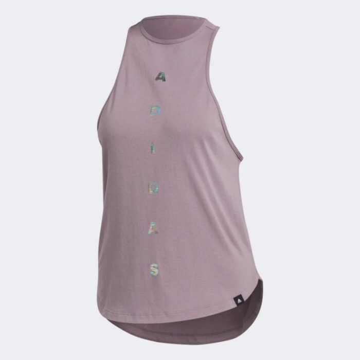 ⁦adidas Womens' Tank Top - Purple- توب تانك اديداس للنساء لون بنفسجي⁩ - الصورة ⁦4⁩