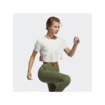 تيشيرت قصير سادة نص كم من اديداس بلوزه رياضية للنساء لون أبيض Adidas Womens Elevated Training TEE