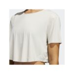 ⁦تيشيرت قصير سادة نص كم من اديداس بلوزه رياضية للنساء لون أبيض Adidas Womens Elevated Training TEE⁩ - الصورة ⁦5⁩