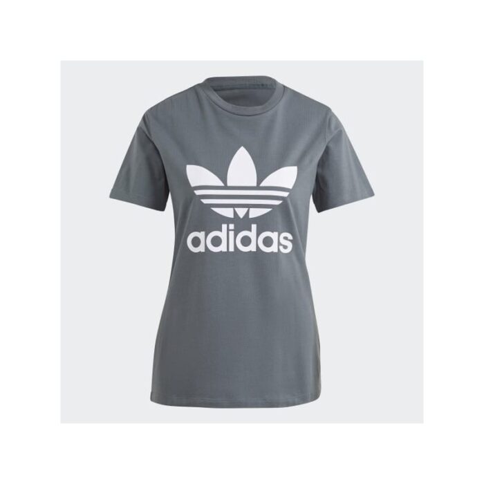 10298909_67db3f668de97 adidas Women's Classics Trefoil T-Shirt - تيشيرت اديداس كلاسيك تريفول للنساء لون رمادي - الصورة 1