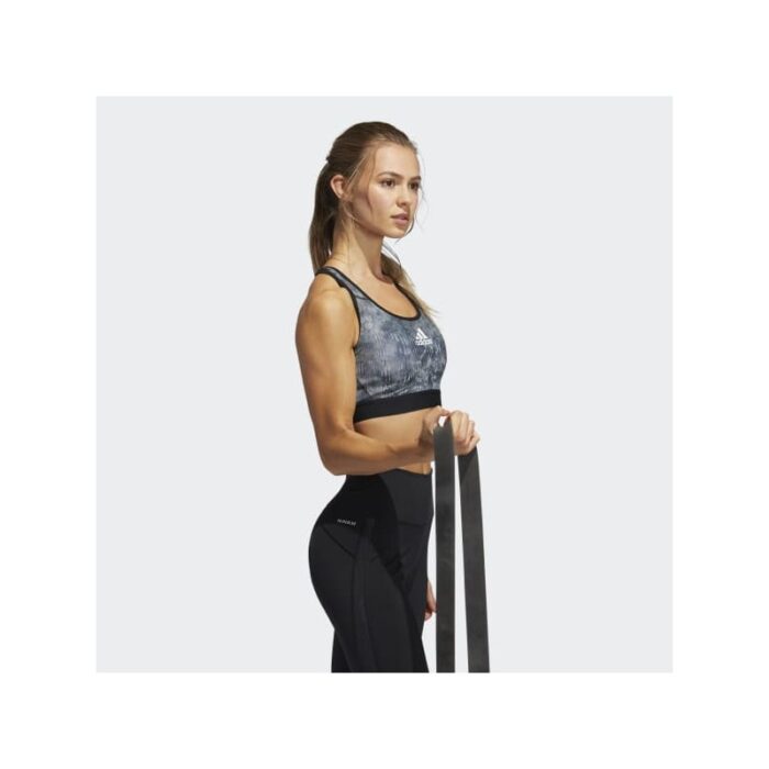 ⁦adidas Womens Printed Racerback Sports Bra- صدرية اديداس الرياضية⁩ - الصورة ⁦2⁩