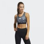 ⁦adidas Womens Printed Racerback Sports Bra- صدرية اديداس الرياضية⁩ - الصورة ⁦3⁩