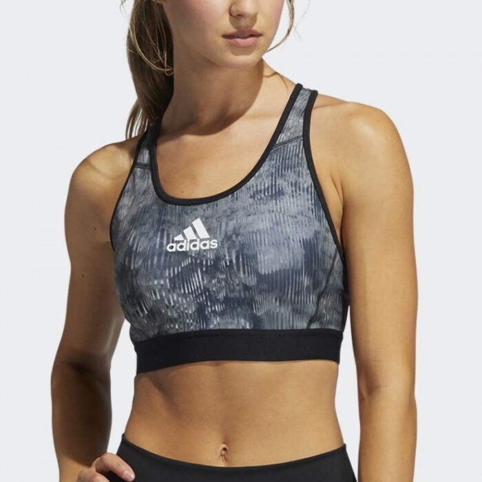 ⁦adidas Womens Printed Racerback Sports Bra- صدرية اديداس الرياضية⁩ - الصورة ⁦4⁩