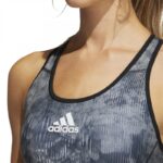 ⁦adidas Womens Printed Racerback Sports Bra- صدرية اديداس الرياضية⁩ - الصورة ⁦5⁩