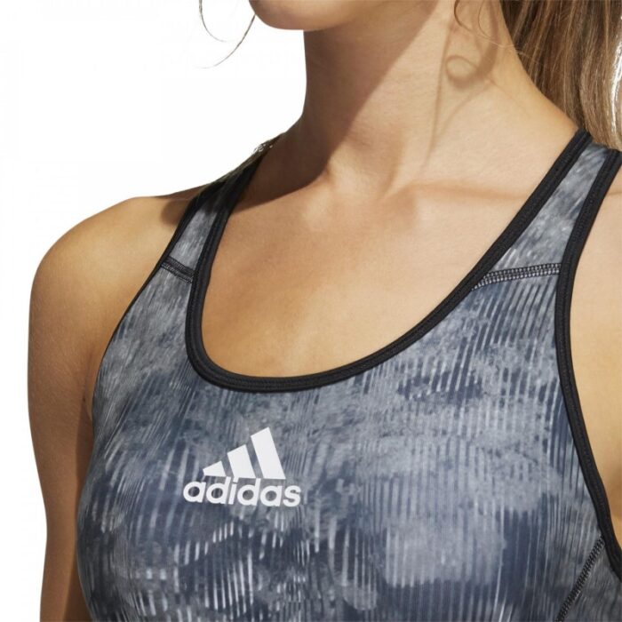 ⁦adidas Womens Printed Racerback Sports Bra- صدرية اديداس الرياضية⁩ - الصورة ⁦5⁩
