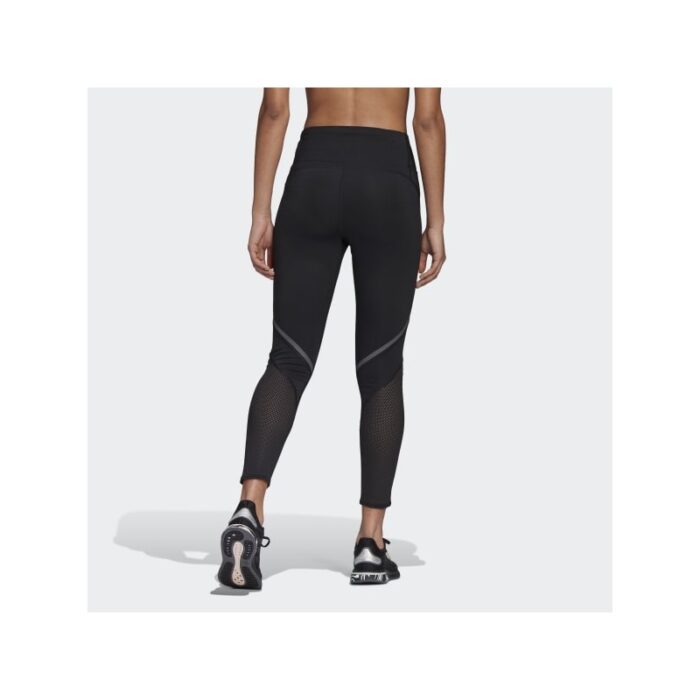 ⁦adidas Womens' How We Do 7/8 Tights - Black- بنطلون اديداس هاو وي دو 7/8 للنساء لون اسود⁩ - الصورة ⁦3⁩