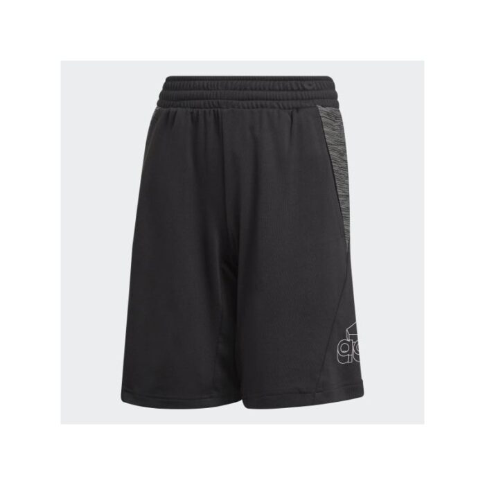 10299616_67db0392e4929 adidas AEROREADY Heather Shorts - Black - الصورة 1