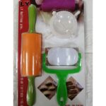 طقم 3 قطع شوبك صغير + قطاعة عجين دائرية + قطاعة سمبوسك